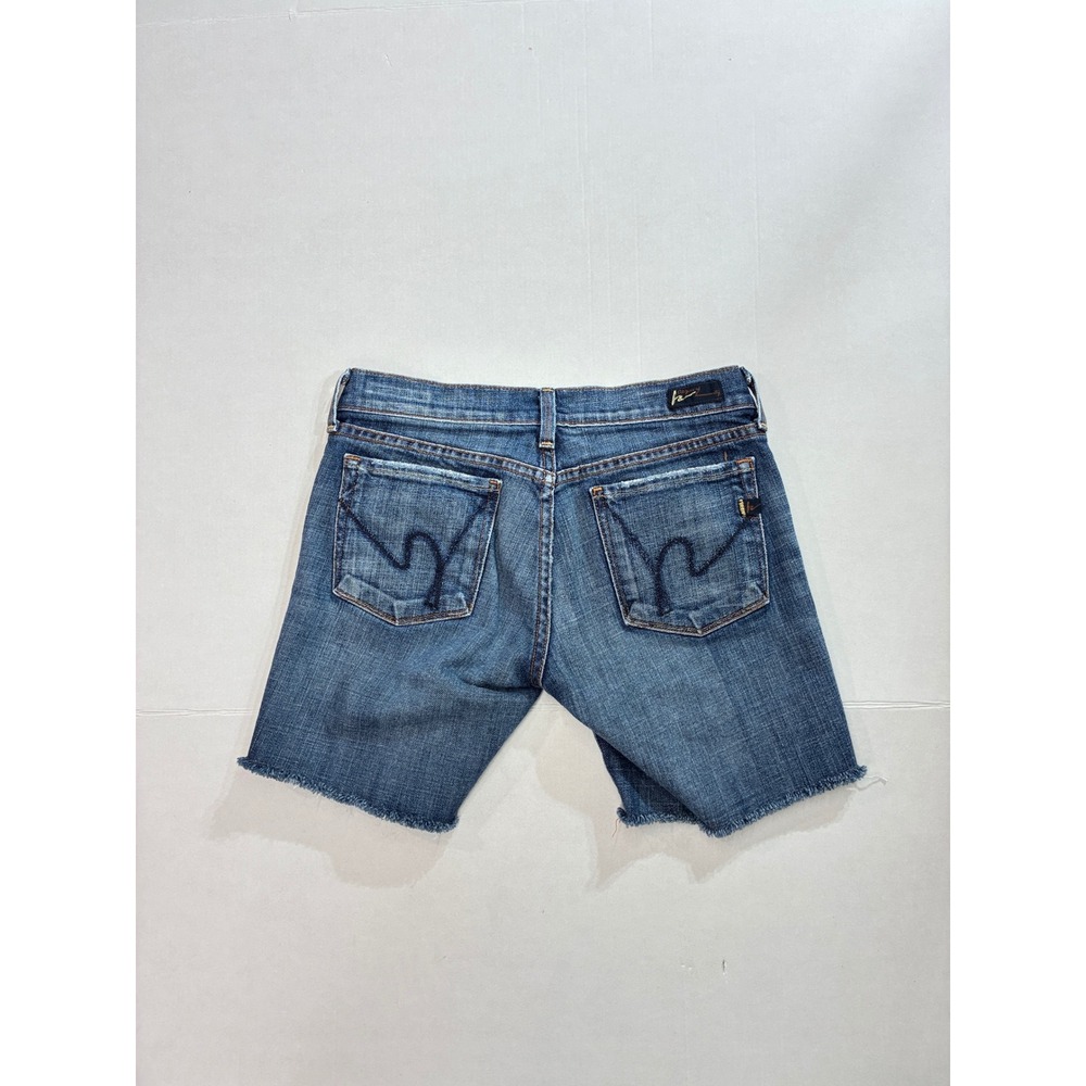 Citizens of Humanity‎ Denim Shorts Womens 26 Blue Kelly Low Waist Cut Off